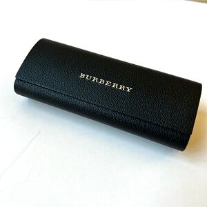 Burberry Black Leather Eyewear Case